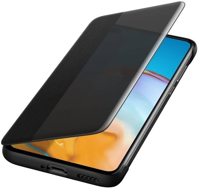 Pouzdro na mobil flipové Huawei Smart View Flip na P40 černý
