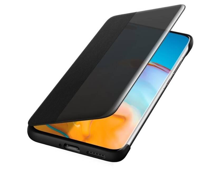 Pouzdro na mobil flipové Huawei Smart View Flip na P40 Pro černý