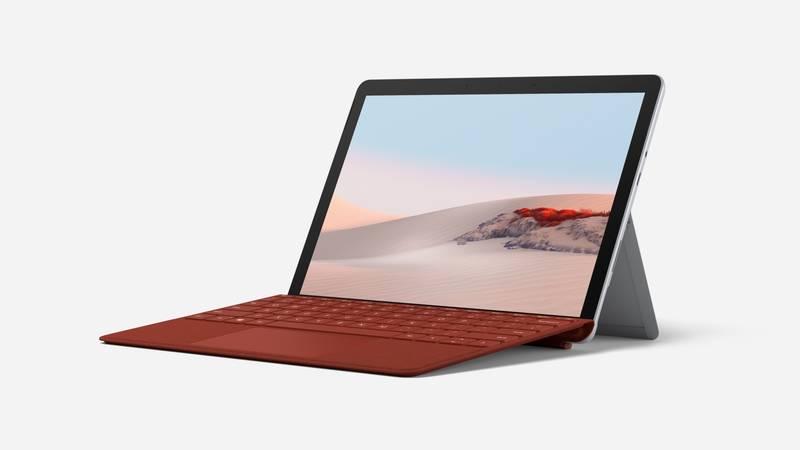 Pouzdro na tablet s klávesnicí Microsoft Surface Go Type Cover, US layout červené