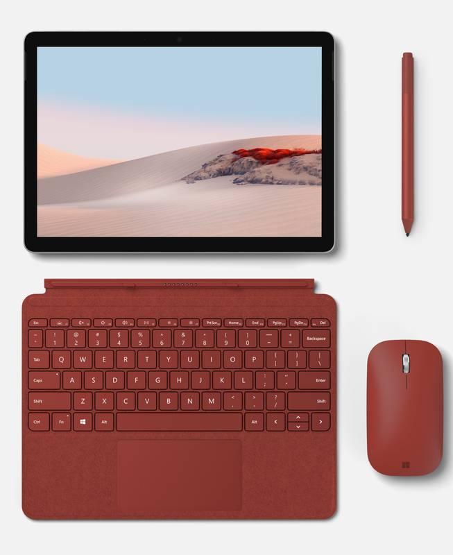Pouzdro na tablet s klávesnicí Microsoft Surface Go Type Cover, US layout červené