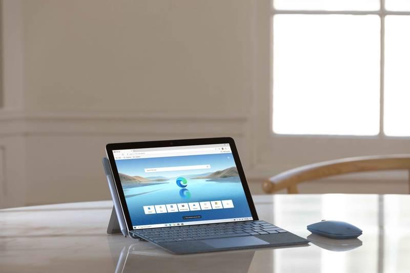 Pouzdro na tablet s klávesnicí Microsoft Surface Go Type Cover, US layout modré
