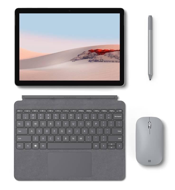 Pouzdro na tablet s klávesnicí Microsoft Surface Go Type Cover, US layout šedé