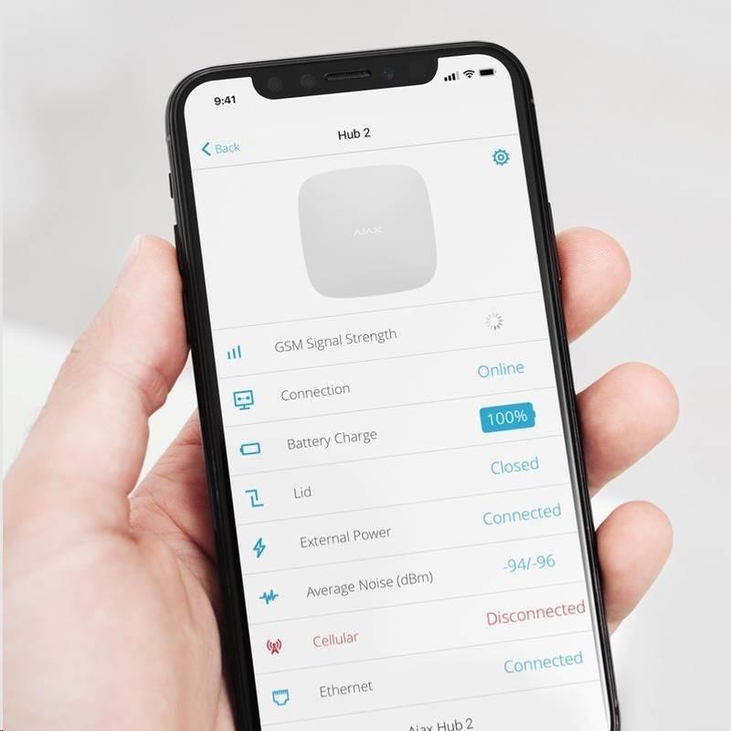 Řídicí jednotka AJAX Hub 2 bílá