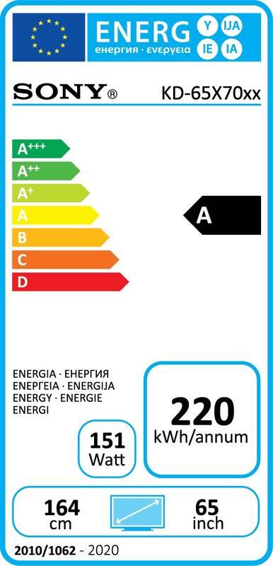 Televize Sony KD-65X7055 černá