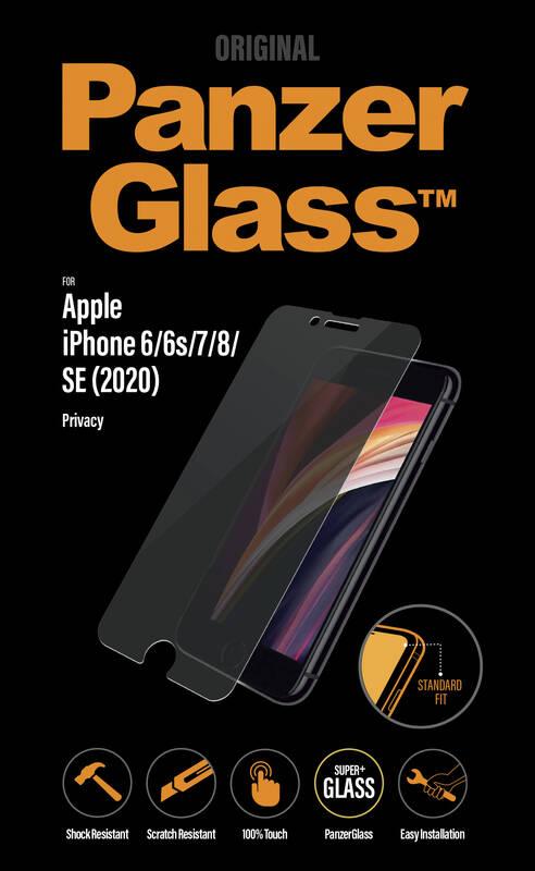 Tvrzené sklo PanzerGlass Privacy na Apple iPhone 6 6s 7 8 SE průhledné, Tvrzené, sklo, PanzerGlass, Privacy, na, Apple, iPhone, 6, 6s, 7, 8, SE, průhledné
