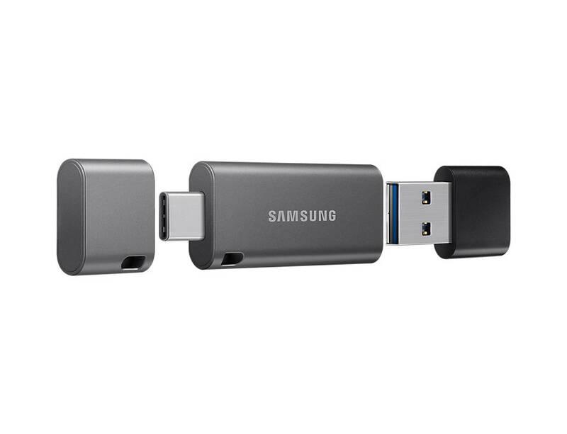 USB Flash Samsung Duo Plus 256GB USB-C šedý