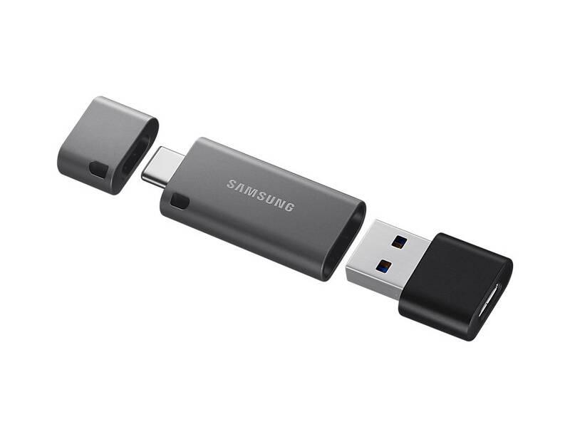 USB Flash Samsung Duo Plus 64GB USB-C šedý