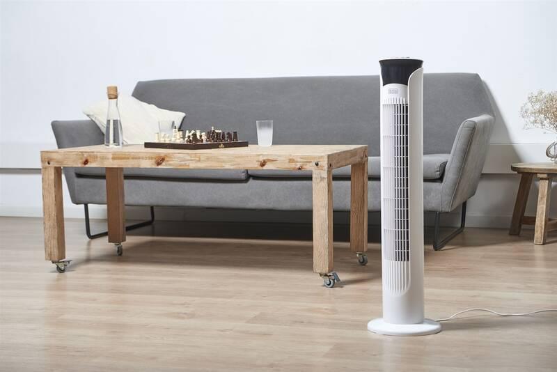 Ventilátor sloupový Black Decker BXEFT47E bílý