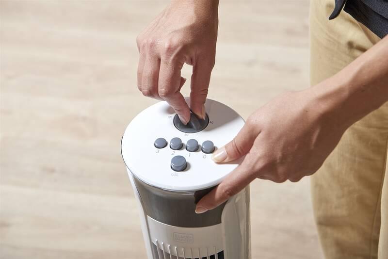 Ventilátor sloupový Black Decker BXEFT47E bílý