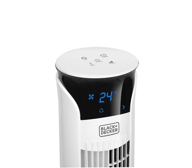 Ventilátor sloupový Black Decker BXEFT49E bílý