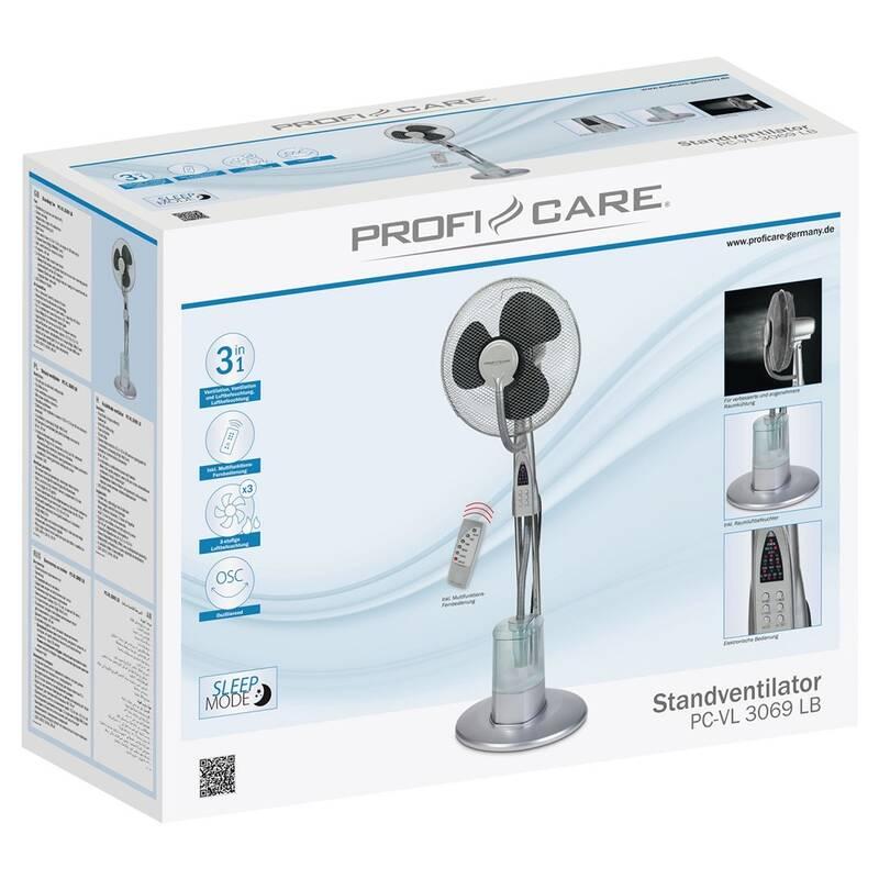 Ventilátor stojanový ProfiCare PC-VL 3069 LB nerez