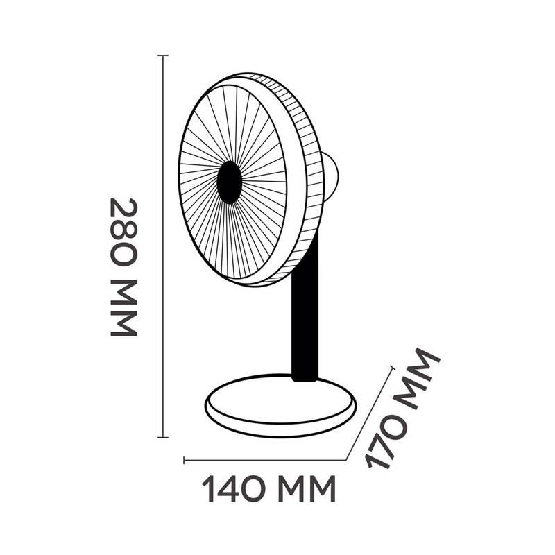 Ventilátor stolní Argo 398200027 ORFEO bílý, Ventilátor, stolní, Argo, 398200027, ORFEO, bílý