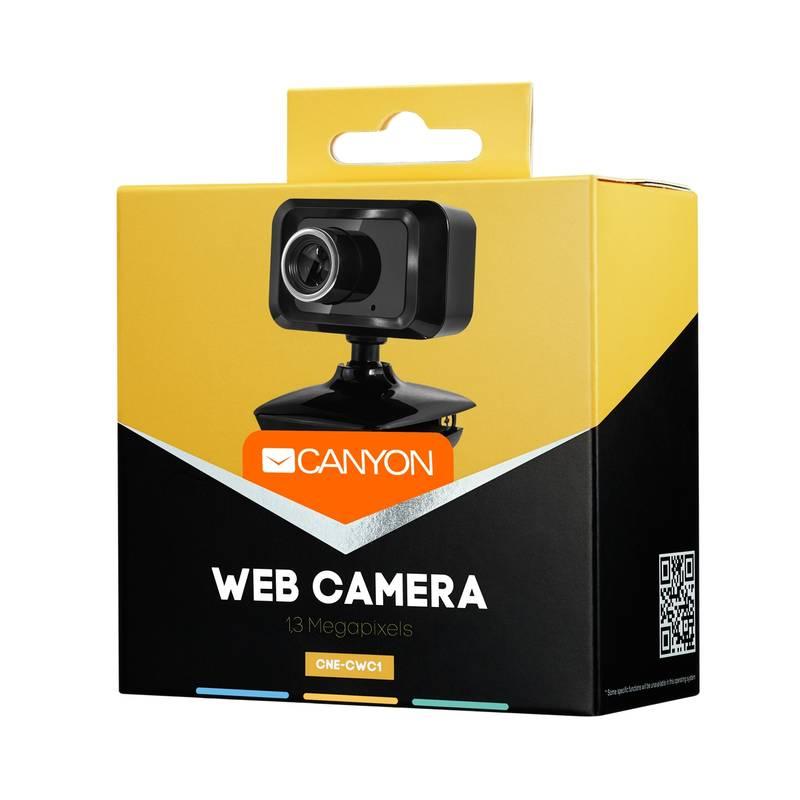 Webkamera Canyon CNE-CWC1 černá, Webkamera, Canyon, CNE-CWC1, černá