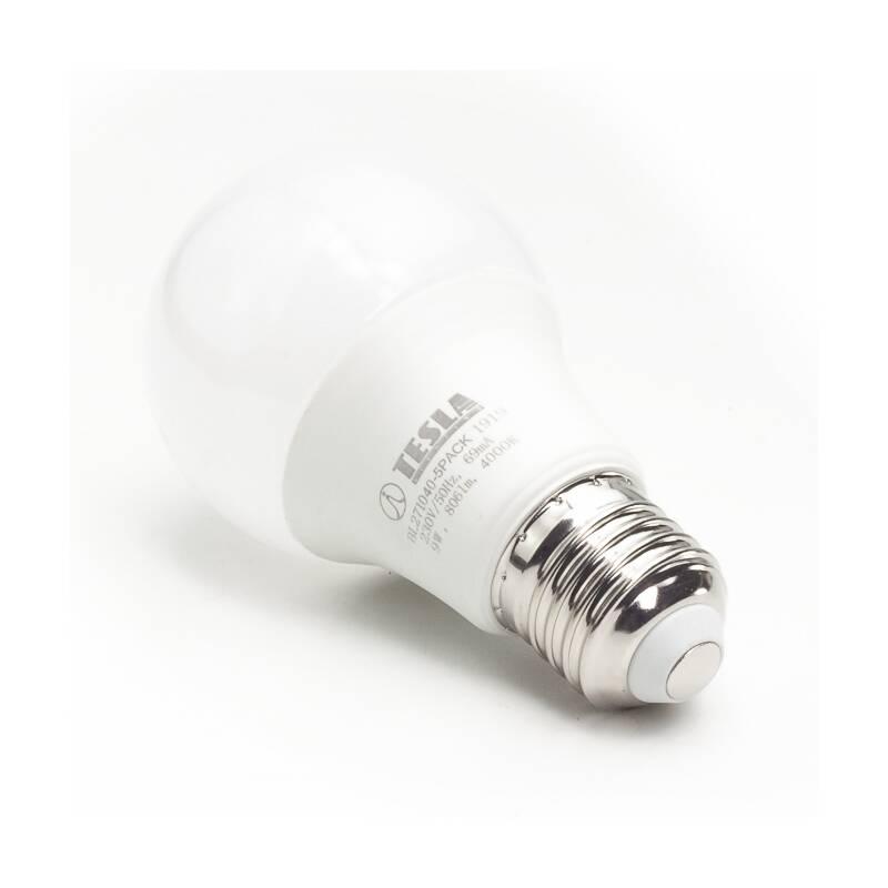 Žárovka LED Tesla klasik, E27, 9W, denní bílá, 5ks