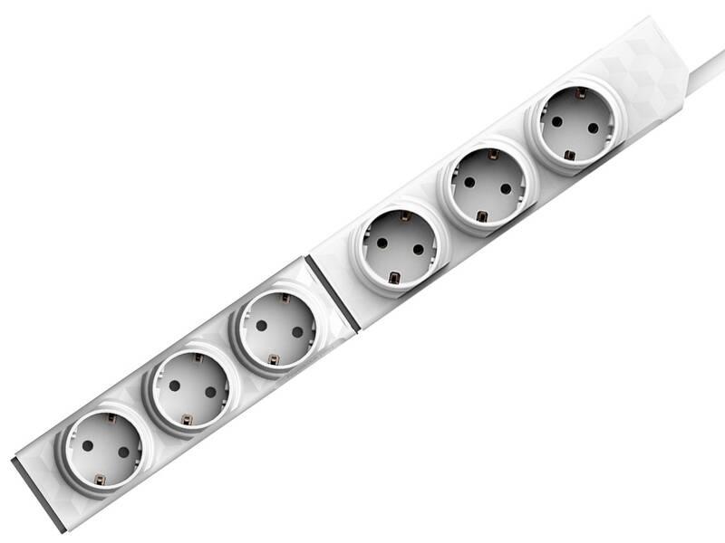 Zásuvka Powercube PowerStrip Module 3xF Strip bílá