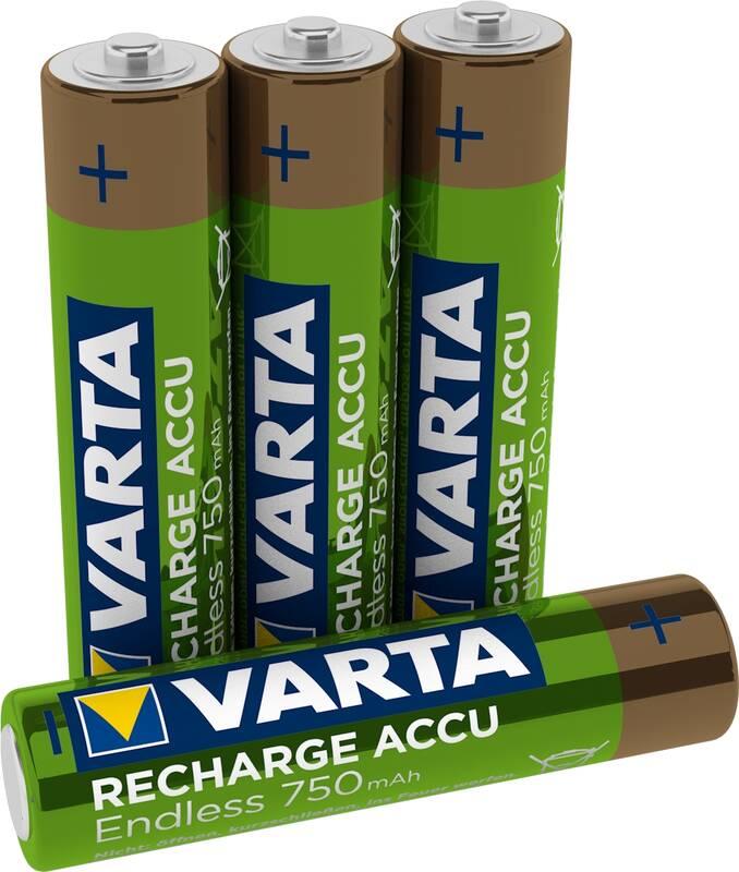Baterie nabíjecí Varta Endless HR03, AAA, 750mAh, Ni-MH, blistr 4ks