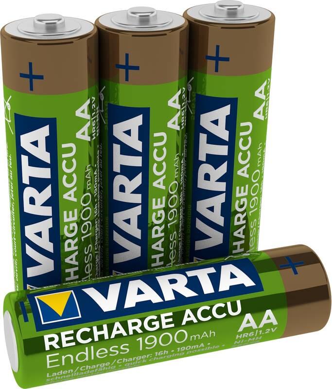 Baterie nabíjecí Varta Endless HR06, AA, 1900mAh, Ni-MH, blistr 4ks