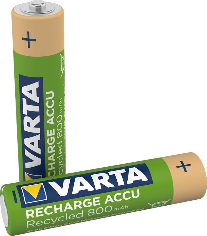 Baterie nabíjecí Varta Recycled HR03, AAA, 800mAh, Ni-MH, blistr 2ks