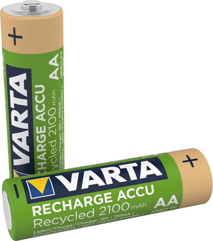 Baterie nabíjecí Varta Recycled HR06, AA, 2100mAh, Ni-MH, blistr 2ks, Baterie, nabíjecí, Varta, Recycled, HR06, AA, 2100mAh, Ni-MH, blistr, 2ks