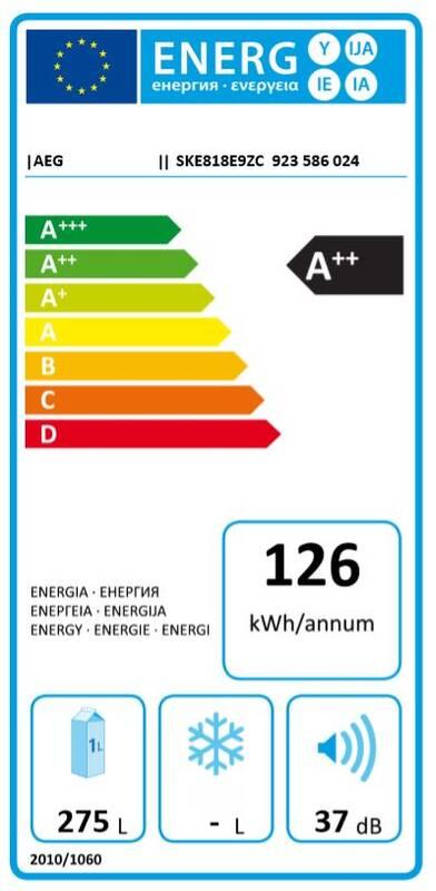 Chladnička AEG Mastery SKE818E9ZC bílé
