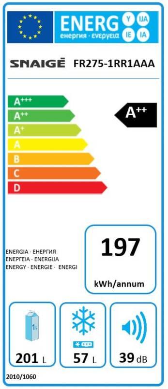 Chladnička Snaige Retro FR275 1RR1 J3 černá