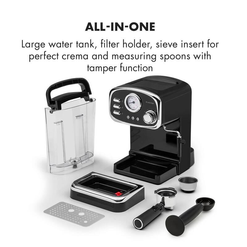 Espresso Klarstein Espressionata Gusto černé