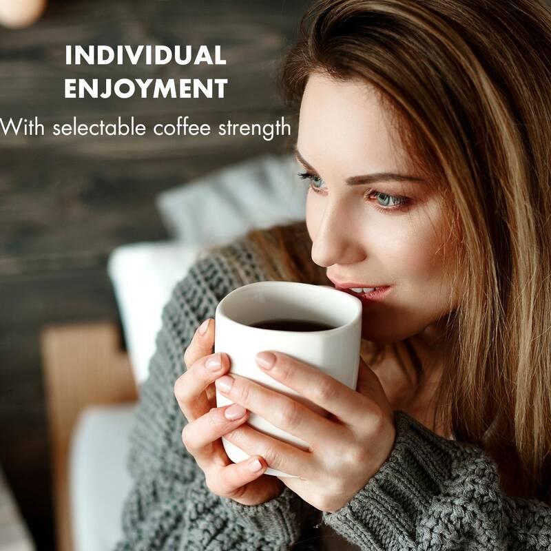 Kávovar Klarstein Arabica černý stříbrný