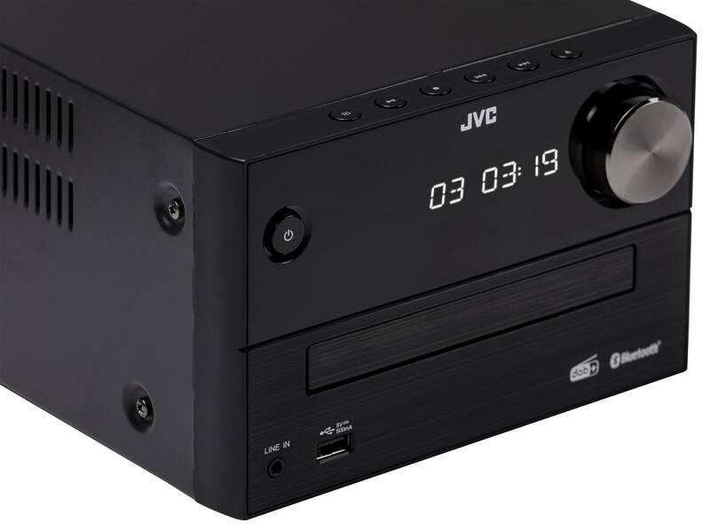 Mikrosystém JVC UX-C25DAB černý, Mikrosystém, JVC, UX-C25DAB, černý