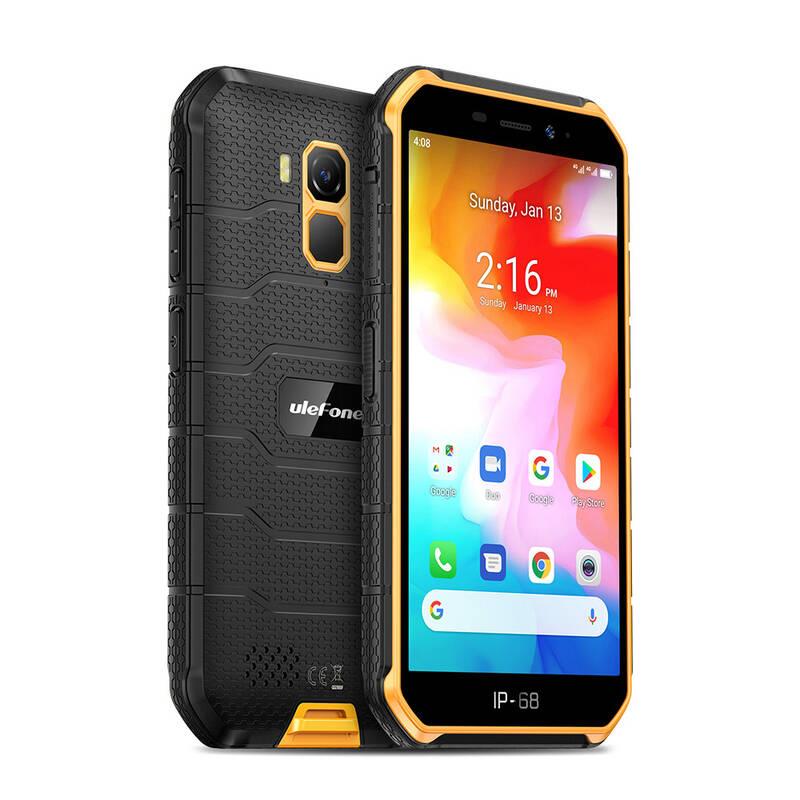 Mobilní telefon UleFone Armor X7 černý oranžový