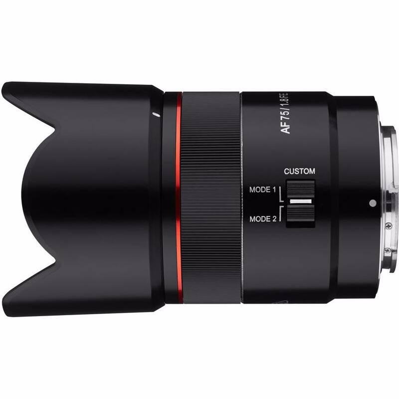 Objektiv Samyang AF 75 mm f 1.8 Sony FE černý