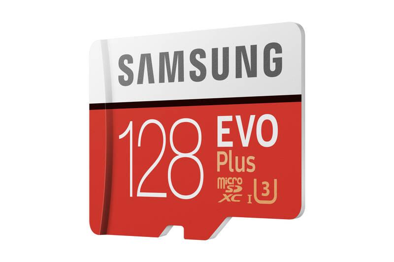 Paměťová karta Samsung Micro SDXC EVO 128GB Class 10 UHS-3 SD adaptér, Paměťová, karta, Samsung, Micro, SDXC, EVO, 128GB, Class, 10, UHS-3, SD, adaptér