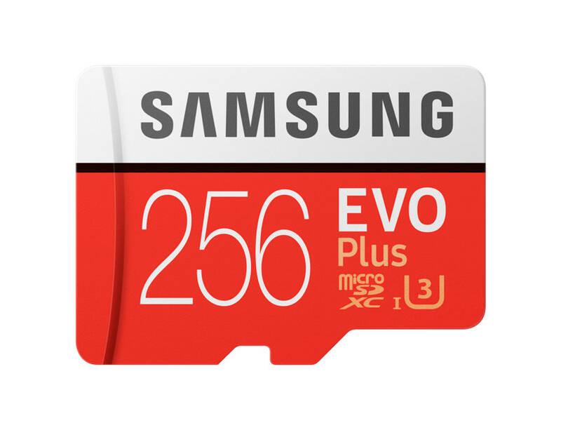 Paměťová karta Samsung Micro SDXC EVO 256GB Class 10 UHS-3 SD adaptér, Paměťová, karta, Samsung, Micro, SDXC, EVO, 256GB, Class, 10, UHS-3, SD, adaptér