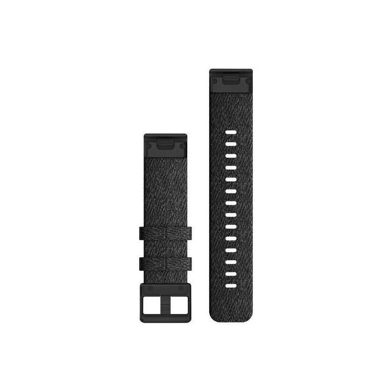 Řemínek Garmin QuickFit 20mm pro Fenix5S 6S, nylonový, černý, černá přezka