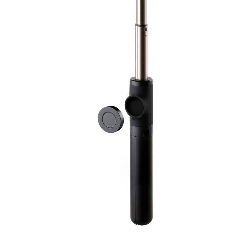 Selfie tyč FIXED Snap Lite s tripodem a bezdrátovou spouští černá