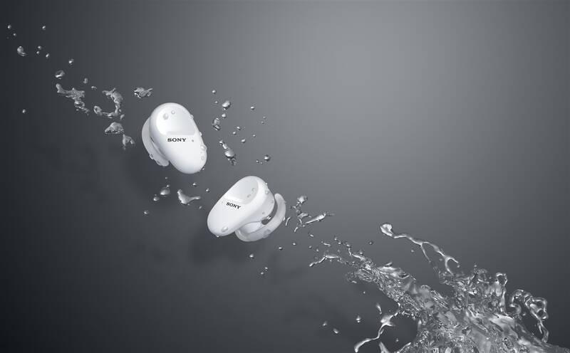 Sluchátka Sony WF-SP800 bílá