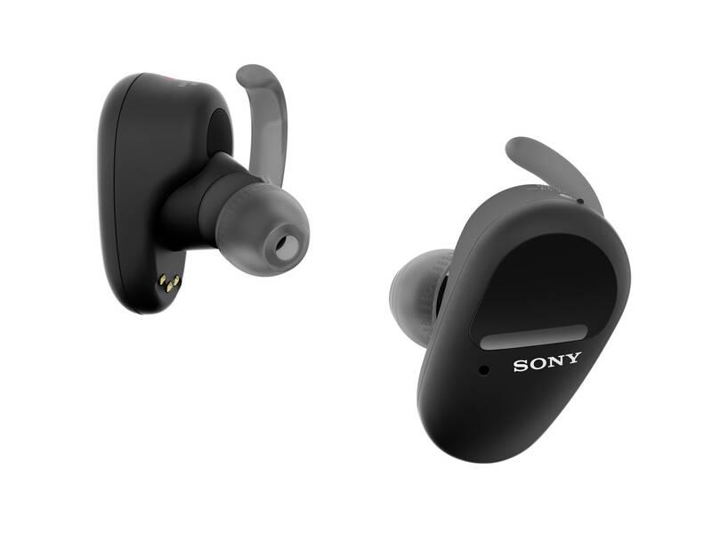 Sluchátka Sony WF-SP800 černá, Sluchátka, Sony, WF-SP800, černá