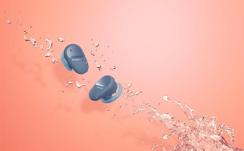 Sluchátka Sony WF-SP800 modrá