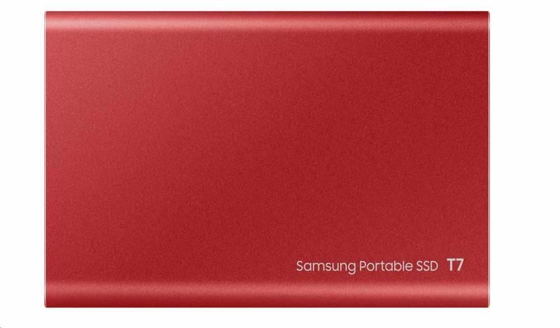 SSD externí Samsung T7 500GB červený, SSD, externí, Samsung, T7, 500GB, červený
