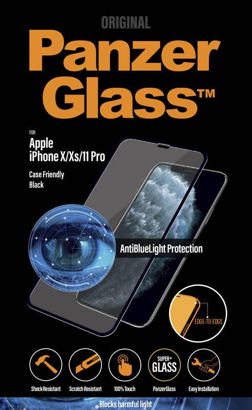 Tvrzené sklo PanzerGlass Edge-to-Edge Anti-blue light na Apple iPhone X Xs 11 Pro černé, Tvrzené, sklo, PanzerGlass, Edge-to-Edge, Anti-blue, light, na, Apple, iPhone, X, Xs, 11, Pro, černé