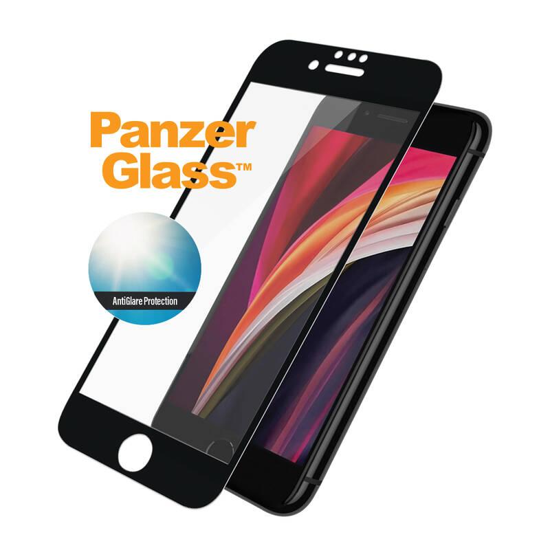 Tvrzené sklo PanzerGlass Edge-to-Edge Anti-Glare na Apple iPhone 6 6s 7 8 SE 2020 černé