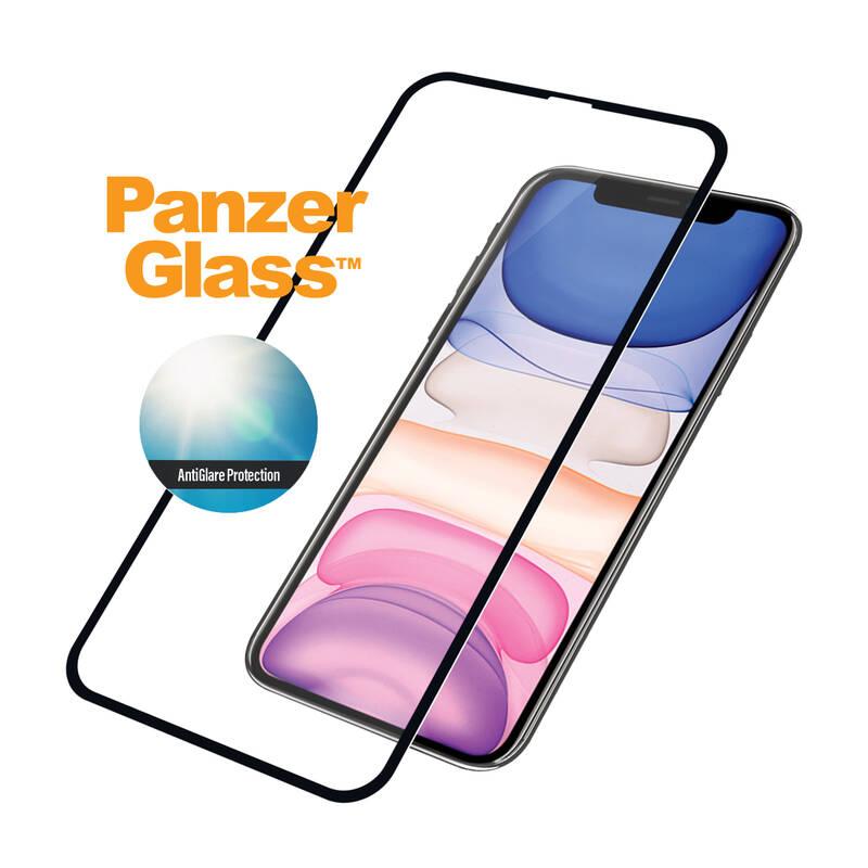 Tvrzené sklo PanzerGlass Edge-to-Edge Anti-Glare na Apple iPhone XR 11 černé