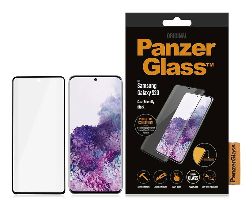Tvrzené sklo PanzerGlass Premium na Samsung Galaxy S20 černá, Tvrzené, sklo, PanzerGlass, Premium, na, Samsung, Galaxy, S20, černá