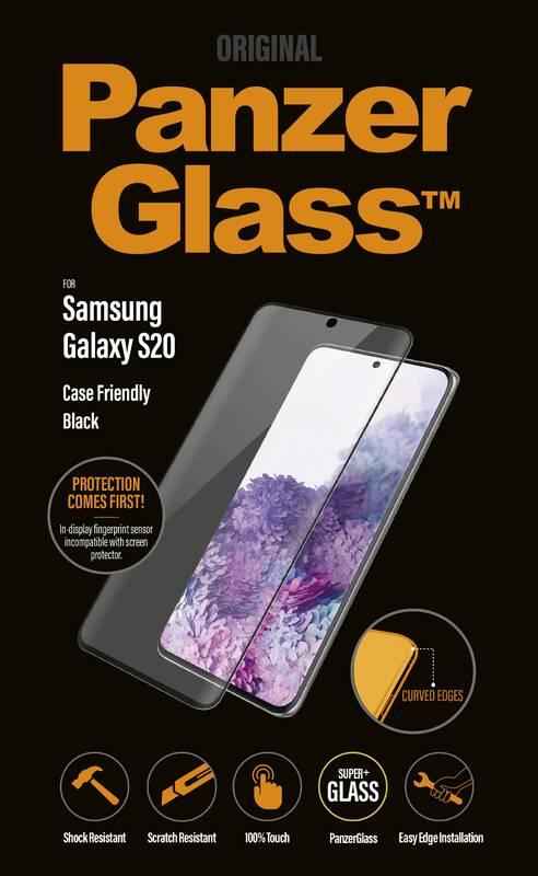 Tvrzené sklo PanzerGlass Premium na Samsung Galaxy S20 černá