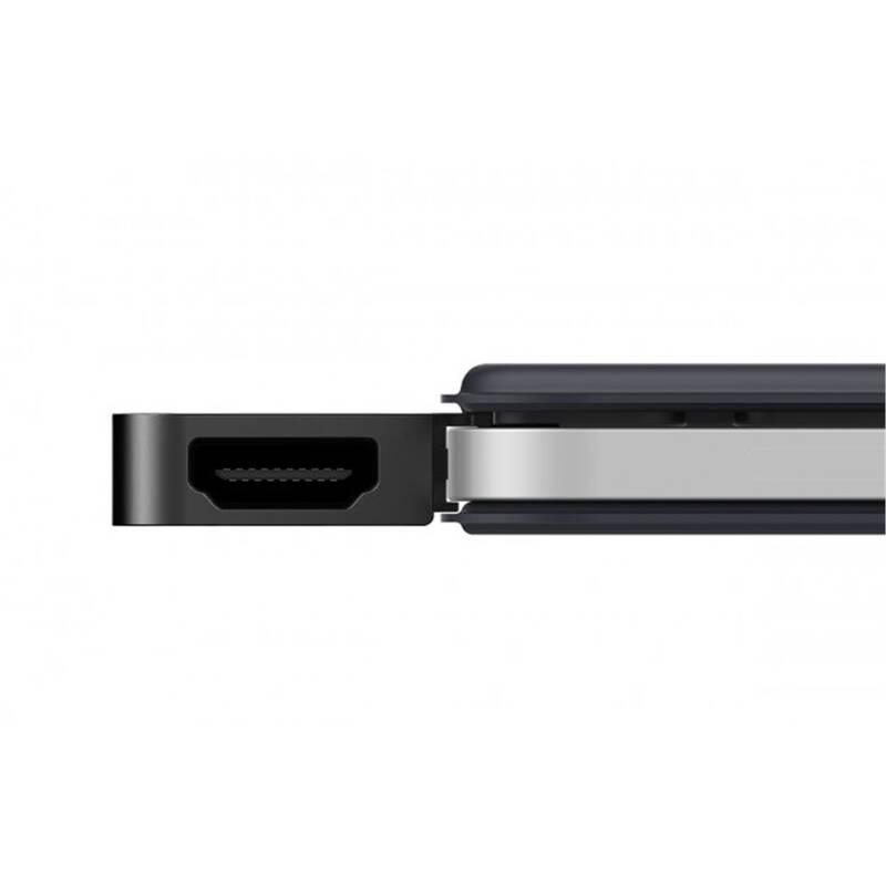 USB Hub HyperDrive pro iPad Pro USB-C HDMI, USB-C, USB 3.0, SD, Micro SD, 3,5mm jack šedý