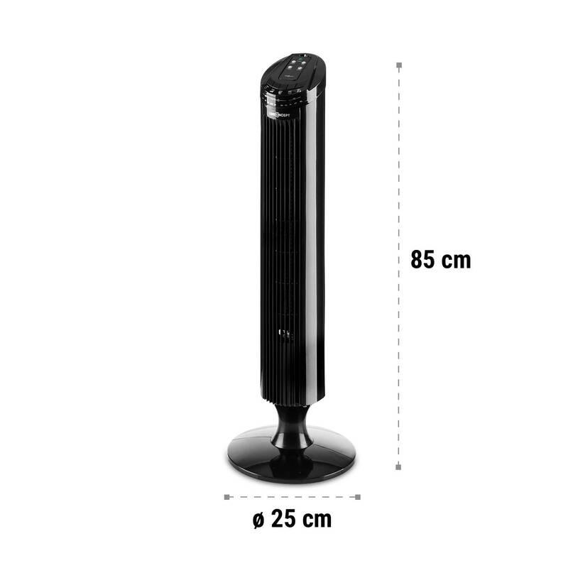 Ventilátor Klarstein OneConcept Blitzeis černý