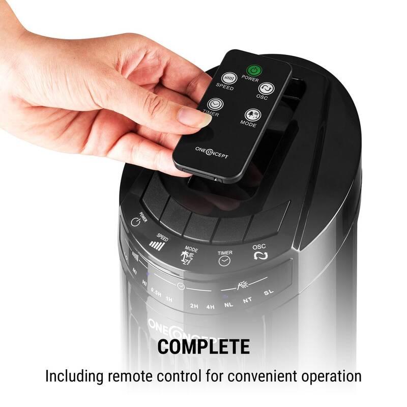 Ventilátor Klarstein OneConcept Blitzeis černý