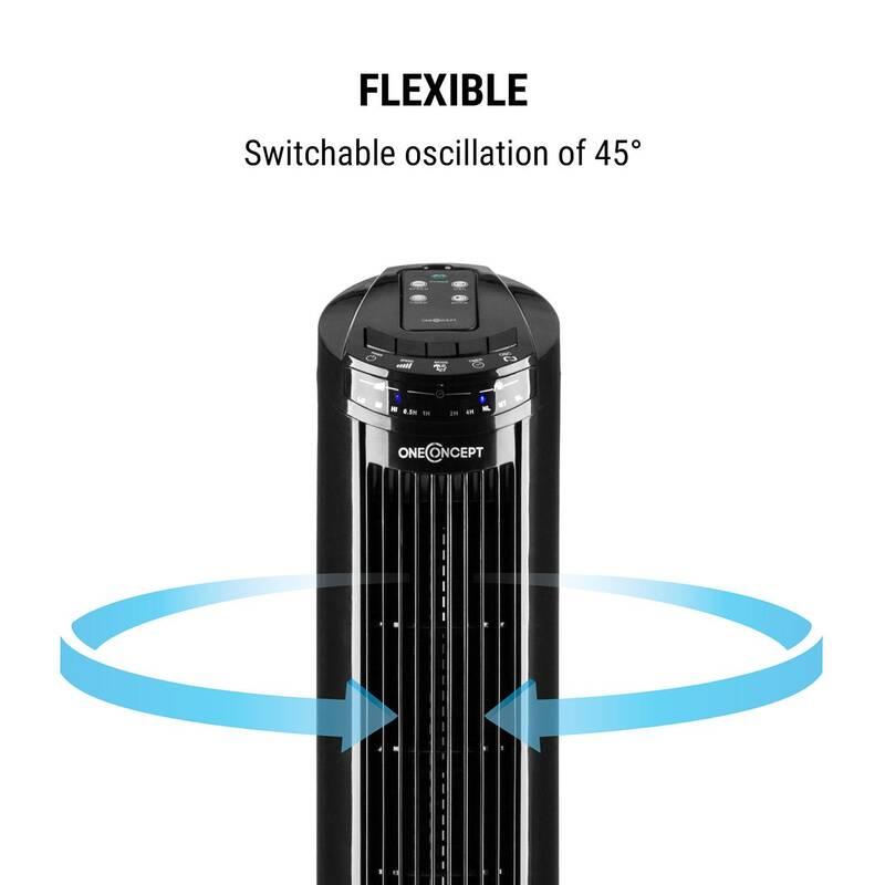 Ventilátor Klarstein OneConcept Blitzeis černý