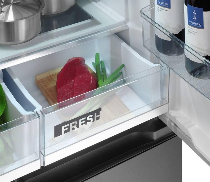 Americká lednice Concept TITANIA LA8383ds nerez