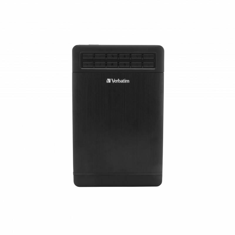 Box na HDD Verbatim Secure externí box pro 3,5" HDD SATA, USB 3.1