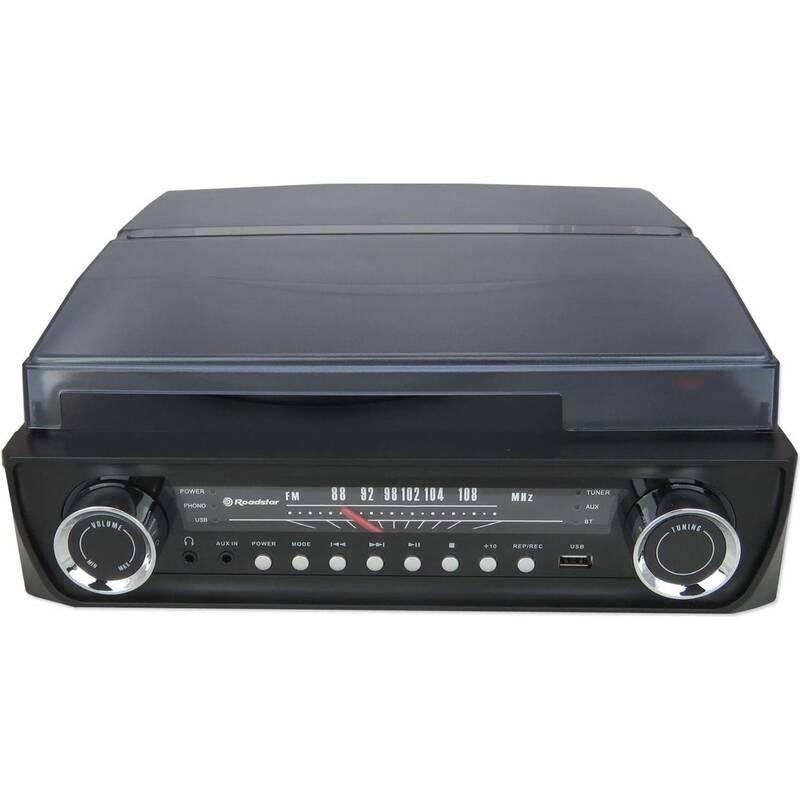 Gramofon Roadstar TTR-9645 EBT černé, Gramofon, Roadstar, TTR-9645, EBT, černé